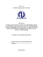 Tiểu luận cơ sở lý luận về đào tạo nhân lực, liên hệ thực trạng quy trình đào tạo nhân lực tại công ty TNHH WINMARK và thực hành thiết kế các biểu mẫu cần thiết tương ứng với các bước trong quy trình đào tạo nhân lực của công ty TNHH WINMARK