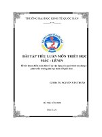 Quan điểm toàn diện về sự vận dụng vào quá trình xây dựng và phát triển trường đại học kinh tế quốc dân 