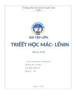 Phân tích quan niệm duy vật biện chứng về mối quan hệ giữa vật chất và ý thức, từ đó xây dựng ý nghĩa phương pháp luận chung và liên hệ với thực tiễn 