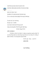 BÁO CÁO THỰC TẬP 1 NGHIÊN CỨU KINH DOANH THƯƠNG MẠI Tên cơ sở thực tập Doanh nghiệp Thời trang X6 Boutique