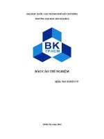 báo cáo thí nghiệm mạch điện tử