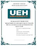 NGHIÊN CỨU TỔNG HỢP LÝ THUYẾT VỀ DỰ BÁO NHU CẦU, XÂY DỰNG CÁC BÀI TẬP TÌNH HUỐNG GIẢI QUYẾT VẤN ĐỀ