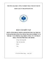 Báo cáo kiến tập Công ty Cổ phần MISA