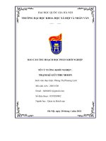 BÁO cáo THU HOẠCH học PHẦN KHỞI NGHIỆP tên ý TƯỞNG KHỞI NGHIỆP  TRẠM kí gửi THE MOON 