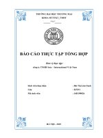 BÁO cáo THỰC tập TỔNG hợp đơn vị thực tập công ty TNHH seta – international việt nam 