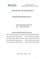 ĐỒ án môn học TÍNH TOÁN THIẾT kế ô tô THIẾT kế hệ THỐNG PHANH CHO ô tô 