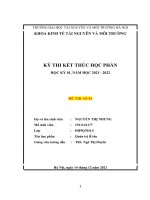 THỰC TRẠNG QUY TRÌNH NHẬN ĐẶT BUỒNG TẠI KHÁCH SẠN AVANI HARBOUR VIEW – HẢI PHÒNG