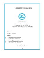 Principles of marketing MARKETING STATEGY OF VINAMILK’S YOGURT PRODUCTS 