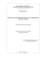 Chuyển giao (handover) trong các môi trường mạng 3g và LTE 