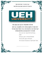 Tiểu luận môn QUẢN TRỊ điều HÀNH đề tài NGHIÊN cứu TỔNG hợp lý THUYẾT về dự báo NHU cầu, xây DỰNG các bài tập TÌNH HUỐNG GIẢI QUYẾT vấn đề 