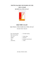 TIỂU LUẬN học PHẦN CÔNG NGHỆ GIA CÔNG áp lực phân tích khả năng ứng dụng của gia công áp lực (metal forming) trong công nghiệp sản xuất hàng tiêu dùng 