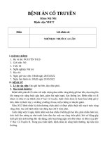 Bệnh án hạc tất phong thể ( thoái hóa khớp gối) y học cổ truyền 