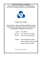 Developing a real estate support system nosql data crawling and analyzing for e commerce websites in viet nam  