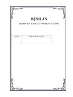 Bệnh án khẩu nhãn oa tà (p) lần 2 (liệt dây VII ngoại biên) y học cổ truyền 