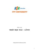 Quan điểm của triết học Mác - Lênin về ý thức; Mối quan hệ biện chứng giữa vật chất và ý thức. Ý nghĩa phương pháp luận