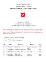 Nghiên cứu hoạt động PR của doanh nghiệp CocaCola trong giai đoạn COVID 19 xuất hiện ở Việt Nam. Đánh giá ưu điểm  hạn chế của các hoạt động PR của Coca Cola. Đề xuất ý tưởng cho các hoạt động PR sắp tới của CocaCola trong giai đoạn bình thường mới của Vi