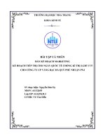 KẾ HOẠCH TIẾP THỊ CHO NGÀY QUỐC tế CHỐNG kì THỊ LGBT 175 CHO CÔNG TY CP VÀNG bạc đá QUÝ PHÚ NHUẬN PNJ 
