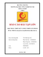 THIẾT KẾ VÀ PHÁT TRIỂN SẢN PHẨM Đề tài Thiết kế concept cho sản phẩm khoan điện cầm tay