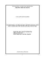 (SKKN 2022) giải pháp nâng cao hiệu quả học tập môn giáo dục công dân 12 thông qua việc hướng dẫn học sinh tự học 