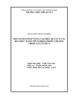 (SKKN 2022) Một số giải pháp nâng cao hiệu quả của các bài thực hành thí nghiệm trong chương trình Vật lí lớp 11