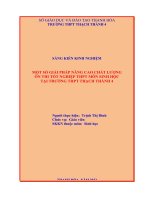 (SKKN 2022) một số giải pháp nâng cao chất lượng ôn thi tốt nghiệp THPT môn sinh học tại trường THPT thạch thành 4 