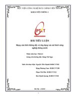 TIỂU LUẬN mạng cảm biến không dây và ứng dụng vào mô hình nông nghiệp thông minh 