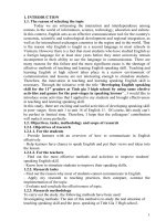 (SKKN 2022) developing english speaking skill for the 11th graders at tinh gia 3 high school by using some efective activities and games for the post stages in speaking lessons 