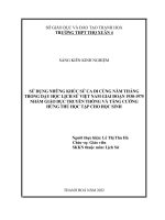 (SKKN 2022) sử dụng những khúc sử ca đi cùng năm tháng trong dạy học lịch sử việt nam giai đoạn 1930 1975 nhằm giáo dục truyền thống và tăng cường hứng thú học tập cho học sinh 