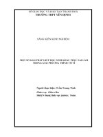 (SKKN 2022) một số giải pháp giúp học sinh khắc phục sai lầm trong giải phương trình vô tỉ 