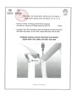 Biện pháp lắp đặt Tua bin điện gió