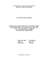 (SKKN 2022) HƯỚNG dẫn học SINH lớp 12 TRƯỜNG THPT hàm RỒNG rèn LUYỆN kĩ NĂNG TRẢ lời các câu hỏi TRẮC NGHIỆM về HÌNH nón, KHỐI nón 