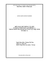 (SKKN 2022) Biên soạn hệ thống câu hỏi sử dụng ngôn ngữ lập trình C++ trong kiểm tra đánh giá năng lực học sinh Tin học 11