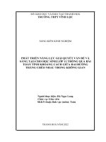 (SKKN 2022) Phát triển năng lực giải quyết vấn đề và sáng tạo cho học sinh lớp 11 thông qua bài toán tính khoảng cách giữa hai đường thẳng chéo nhau trong không gian