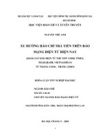 Xu hướng báo chí trả tiền trên báo mạng điện tử hiện nay (khảo sát báo điện tử the new york times, telegraph, vietnamplus từ tháng 32018   tháng 32019) 