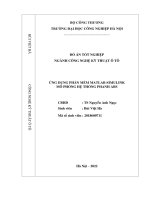 ỨNG DỤNG PHẦN MỀM MATLABSIMULINK MÔ PHỎNG HỆ THỐNG PHANH ABS