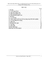 (SKKN 2022) một số giải pháp nhằm nâng cao chất lượng dạy học lịch sử địa phương lớp 10 ở trường THPT hoàng lệ kha 