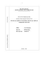 NGHIÊN CỨU HỆ THỐNG TRUYỀN LỰC TRÊN XE  HYBRID BỐN CHỖ NGỒI