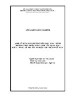 (SKKN 2022) một số biện pháp hướng dẫn HS lớp 12 trường THPT triệu sơn 5 làm tốt phần đọc   hiểu trong đề thi TN THPT môn ngữ văn 