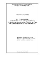 (SKKN 2022) Rèn luyện kĩ năng giải các bài toán liên quan đến sự tương giao giữa các đồ thị hàm số cho học sinh lớp 10 Trung học phổ thông