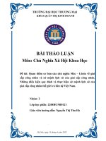 Quan điểm cơ bản của chủ nghĩa Mác – Lênin về giai cấp công nhân và sứ mệnh lịch sử của giai cấp công nhân. Những điều kiện quy định và thực hiện sứ mệnh lịch sử của giai cấp công nhân thế giới và liên hệ Việt Nam