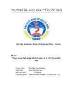 Bài luận kinh tế chính trị Mác Lênin