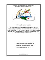 (SKKN 2022) áp dụng phương pháp dạy học theo dự án trong dạy chương sóng cơ và sóng âm, sóng ánh sáng  vật lí 12  nhằm nâng cao năng lực tự học môn vật lí cho học sinh khối 12 ở trường THPT như thanh 2 