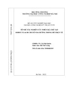 NGHIÊN CỨU THIẾT KẾ, CHẾ TẠO ROBOT TLA6 DI CHUYỂN ĐA HƯỚNG TRONG HỖ TRỢ Y TẾ