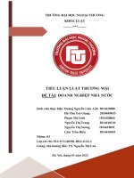 Tiểu luận luật thương mại (3) 