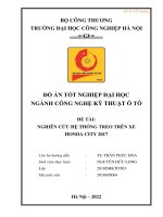 NGHIÊN CỨU HỆ THỐNG TREO TRÊN XE  HONDA CITY 2017