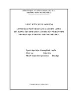 (SKKN 2022) Một số giải pháp nhằm nâng cao chất lượng bồi dưỡng học sinh giỏi vàôn thi tốt nghiệp THPT môn hoá học ở trường THPT Nguyễn Trãi