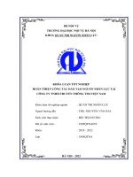 Hoàn thiện công tác đào tạo nguồn nhân lực tại công ty tnhh truyền thông tim việt nam 