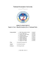 GROUP ASSIGNMENT topic 6 cost   benefit analysis for a national park 