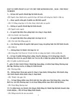 Đáp án trắc nghiệm pháp luật về chủ thể kinh doanh   sl04 thi trắc nghiệm- trường đại học mở Hà Nội