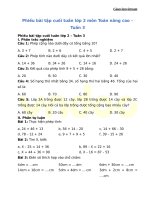 Đề kiểm tra cuối tuần Toán lớp 2 tuần 3 - Giáo viên Việt Nam